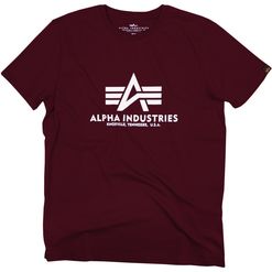 Alpha Industries Tričko  Basic T-Shirt deep maroon XXL