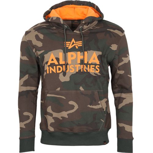 Alpha Industries Mikina  Foam Print Hoody woodland camo 65 S