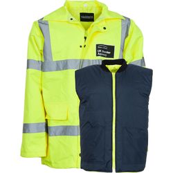 Bunda do deště Rain Jacket britská [zánovní] žlutá Hi-Vis M