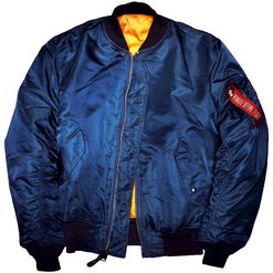 Alpha Industries Bunda  MA-1 modrá tmavě (navy) S