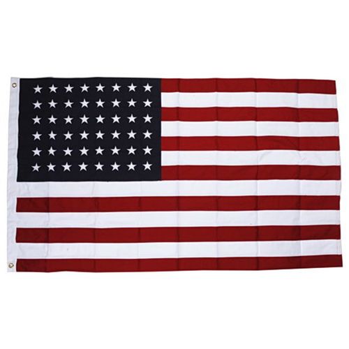 Vlajka: USA [šitá, 48 hvězd]