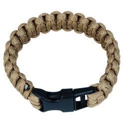 Náramek Paracord 2.3, plast. spona okrová L