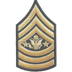 Nášivka: Hodnost US ARMY rukávová Sergeant Major of the Army olivová | žlutá