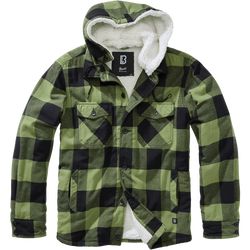 Brandit Bunda Lumberjacket Hooded černá | olivová M