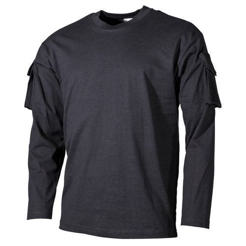 Tričko US T-Shirt s kapsami na rukávech 1/1 černé L