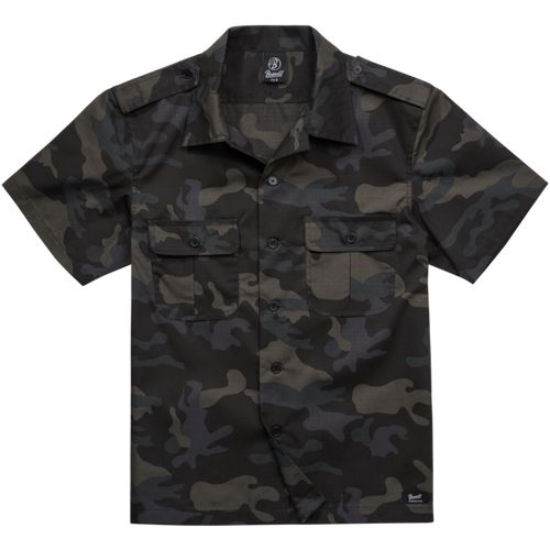 Brandit Košile US Shirt Ripstop 1/2 Arm darkcamo XL