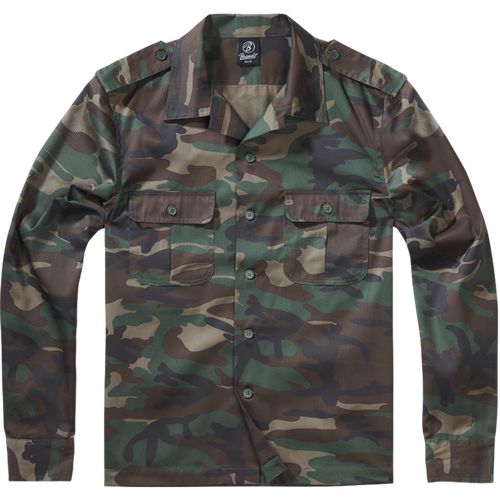 Brandit Košile US Hemd 1/1 woodland 5XL