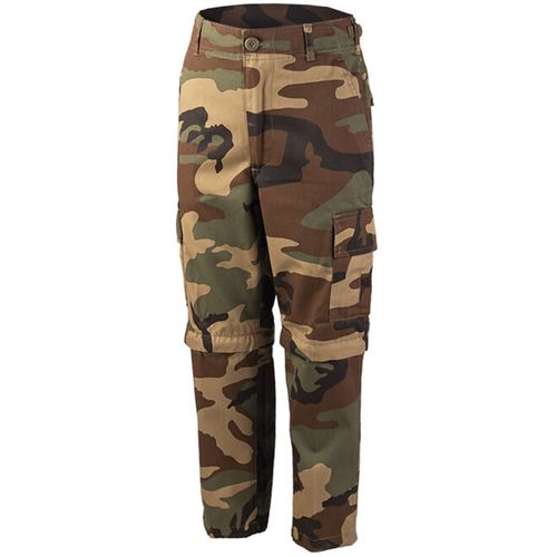 Kalhoty dětské BDU ZIP-OFF woodland M