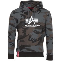 Alpha Industries Mikina  Basic Hoody blackcamo 3XL