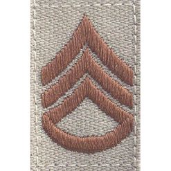 Nášivka: Hodnost US ARMY límcová Staff Sergeant béžová | hnědá