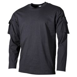 Tričko US T-Shirt s kapsami na rukávech 1/1 černé M