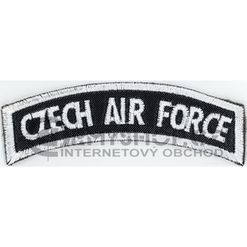 Nášivka: CZECH AIR FORCE [oblouková] černá | bílá