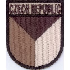 Nášivka: CZECH REPUBLIC [pavéza] béžová | hnědá