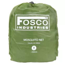 FOSTEX moskytiéra nad lůžko pro jednu osobu ZELENÁ