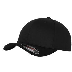 Brandit Čepice Baseball Cap Flexfit Wooly Combed černá | černá L/XL
