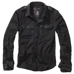 Brandit Košile Vintage Shirt Longsleeve 1/1 černá 4XL