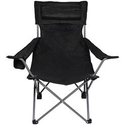 Židle skládací campingová De Lux černá
