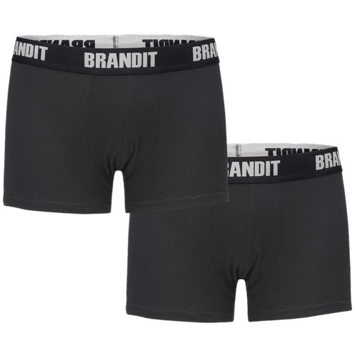 Brandit Boxerky Boxershorts Logo [sada 2 ks] černá M