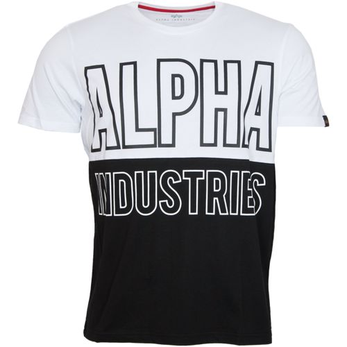 Alpha Industries Tričko  Block T bílé M