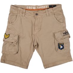 Alpha Industries Kalhoty krátké  Crew Short Patch pískové 32