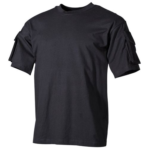 Tričko US T-Shirt s kapsami na rukávech 1/2 černé XL