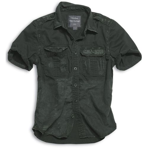 Surplus Košile Raw Vintage Shirt 1/2 černá XL