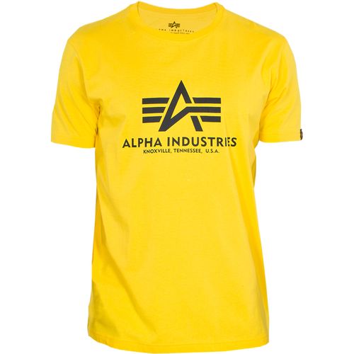 Alpha Industries Tričko  Basic T-Shirt empire yellow 5XL