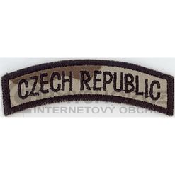 Nášivka: CZECH REPUBLIC [oblouková] vz. 95 béžový | černá