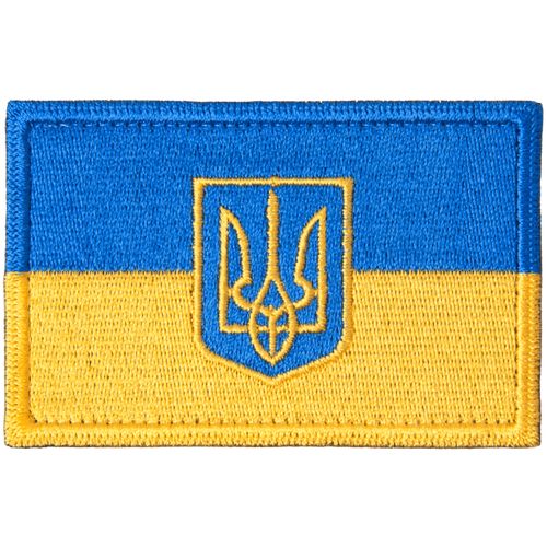 Nášivka: Vlajka Ukrajina se znakem [ssz]
