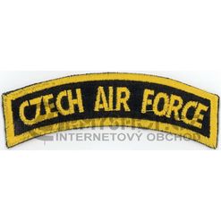 Nášivka: CZECH AIR FORCE [oblouková] černá | žlutá