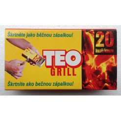 Podpalovač TEO Grill se žlutým obalem