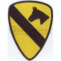 Nášivka: Divize jízdní 1. (First Cavalry) barevná