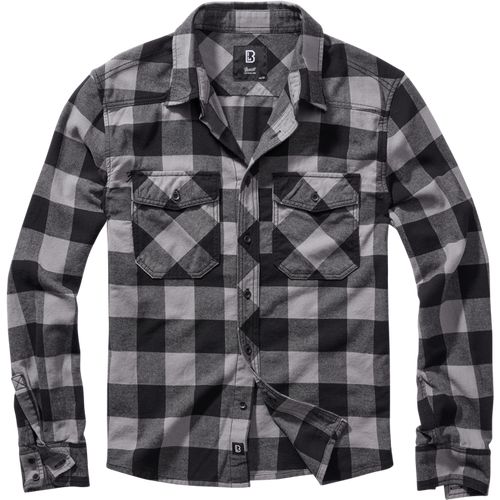 Brandit Košile Check Shirt černá | antracitová XL