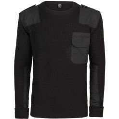 Brandit Pulovr BW Pullover černý XL [54/56]